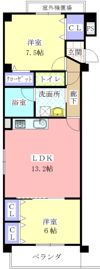 レージュ大和の間取り画像