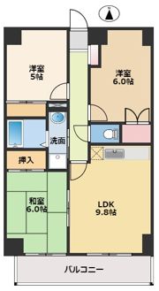 ルナエルモッサの間取り画像