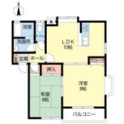 カーサ中山Bの間取り画像