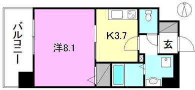 アステリア萱町の間取り画像