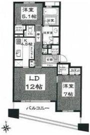 セントラルガーデン・レジデンスⅡ Dの間取り画像