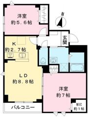 仮称エルキュ―ル東品川（Nearly ZEH）の間取り画像
