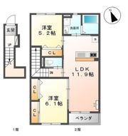 エクスグランド田中の間取り画像