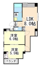 イースト御影の間取り画像
