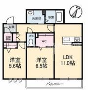 アルフラット津森町の間取り画像
