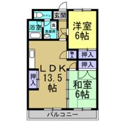山石第一ハイツの間取り画像