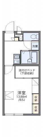 レオパレスウエストTOKUMAの間取り画像