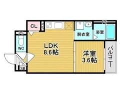 グリッター上新庄の間取り画像
