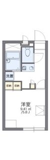 レオパレスていくわんの間取り画像