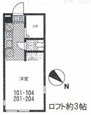 ハーミットクラブハウス追浜B棟の間取り画像