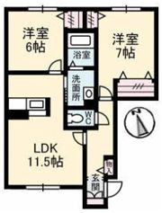 グランマスト木太町Ⅱの間取り画像