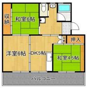 ビレッジハウス白野江6号棟の間取り画像