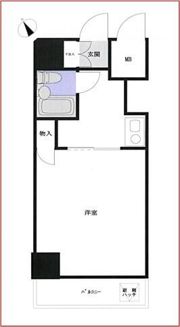 スカイコート横浜平沼の間取り画像