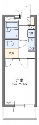 レオパレスエバーグリーンの間取り画像