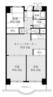 ビレッジハウス浜松タワー1号棟の間取り画像
