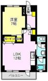 ミズキマンションの間取り画像