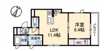 ベレオ田中の間取り画像