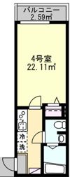 Searex県立大学の間取り画像