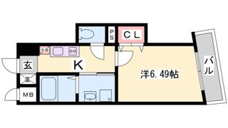 アネスト神戸西元町の間取り画像