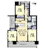 アルファステイツ飯塚駅の間取り画像