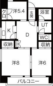 あさひレジデンス大友の間取り画像