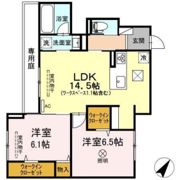 クレール花の間取り画像