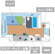 T’sCollege梅田北の間取り画像