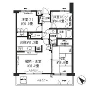 保土ヶ谷南パーク・ホームズの間取り画像