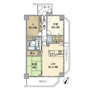 ルピナス綱島リバースクエアの間取り画像