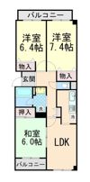 甲南山手ミオの間取り画像
