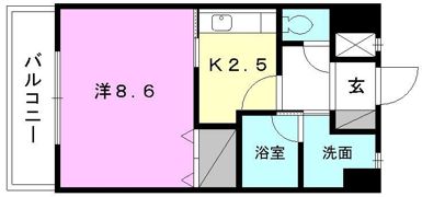 ロイヤルビラ南小坂の間取り画像