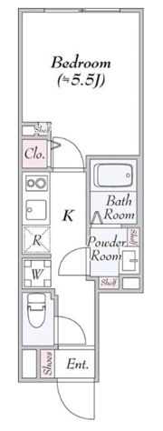 レジデンス ジャヴァ飯田橋の間取り画像