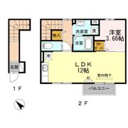 Just The D-roomの間取り画像