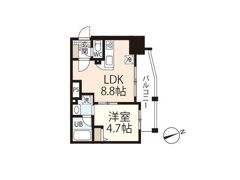 リノリノアパートメント土橋の間取り画像