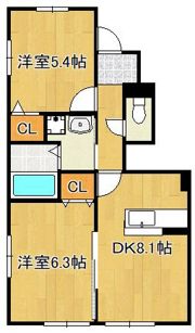 フィールド・イン湯川IIB棟の間取り画像