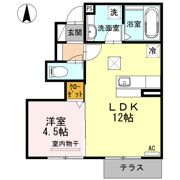 アンシャンテ憩B棟の間取り画像