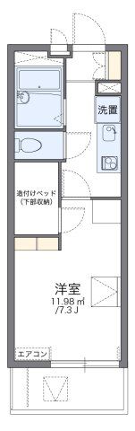レオパレスオークヒルズAの間取り画像
