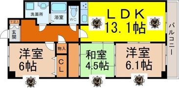 シティ・ライフ城下の間取り画像