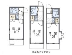 レオパレス矢田第3の間取り画像