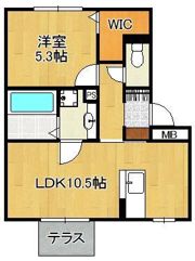 エスポワール祇園 B棟の間取り画像