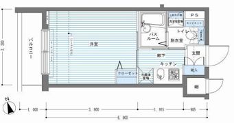 レジディア銀座東の間取り画像