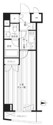 グランハイツ東新宿の間取り画像