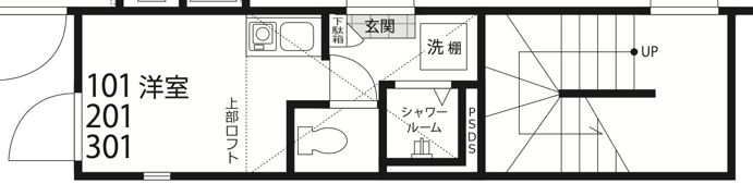 One CUBE 夏目坂の間取り画像