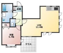 南町Park Side Lodge B棟の間取り画像