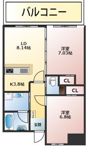 HAZU GRANDEの間取り画像