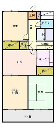 芝塚マンションの間取り画像