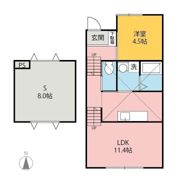 パーチェ若宮の間取り画像