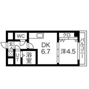 ONE ROOF FLAT FUKUSHIMAの間取り画像