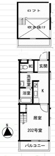 LUCE桜上水の間取り画像