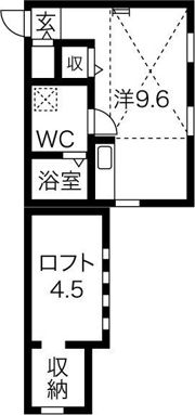 ロフト壱番館の間取り画像